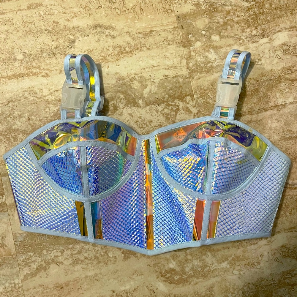 Chrome crop top